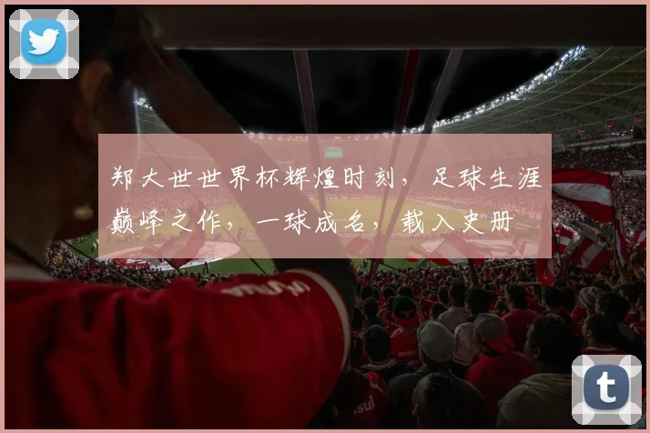 郑大世世界杯辉煌时刻，足球生涯巅峰之作，一球成名，载入史册
